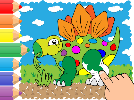 Colorear y pintar niños iPad screenshot 1