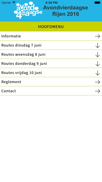 Avondvierdaagse Rijen