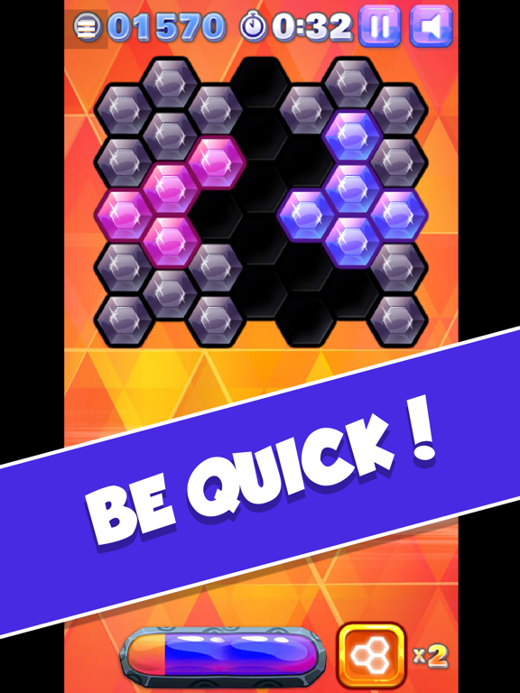 Hex Blitz - Block Puzzle Game iPad screenshot