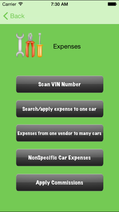 Car Inventory Screenshot