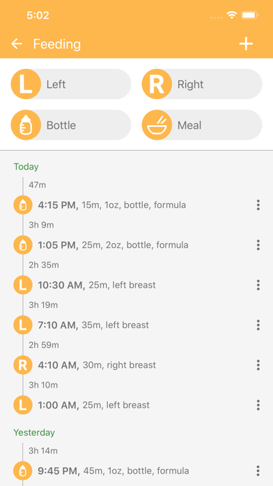 Baby Tracker! iPhone screenshot 5 - Medical app