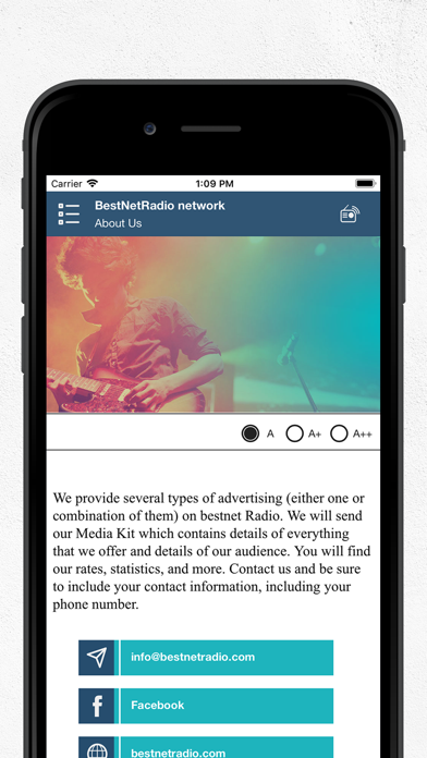 BestNet Radio iPhone screenshot 6 - Music app
