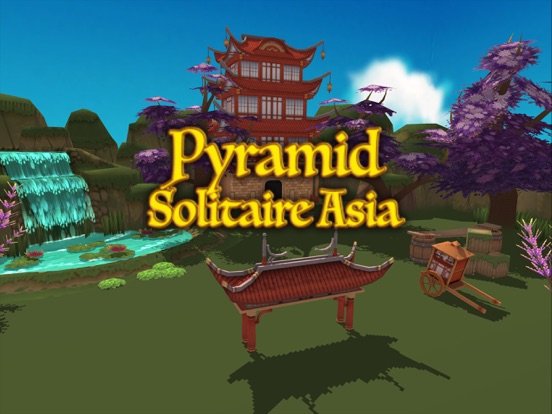 Pyramid Solitaire Asia iPad screenshot