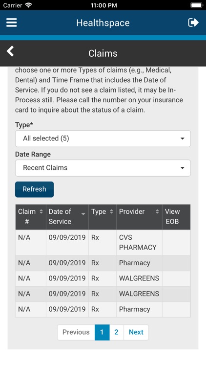 Healthspace screenshot-4