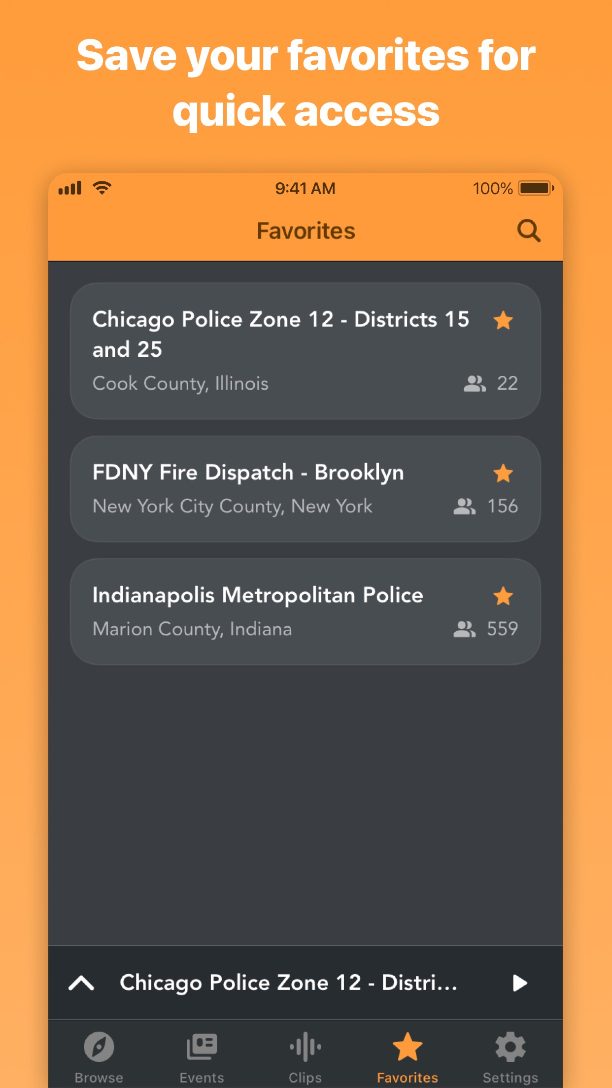 Police Scanner Radio & Fire screenshot 6