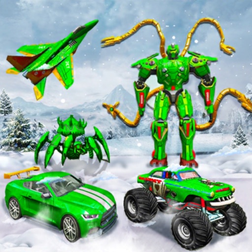 Octopus Robot Car Game 3D- War icon