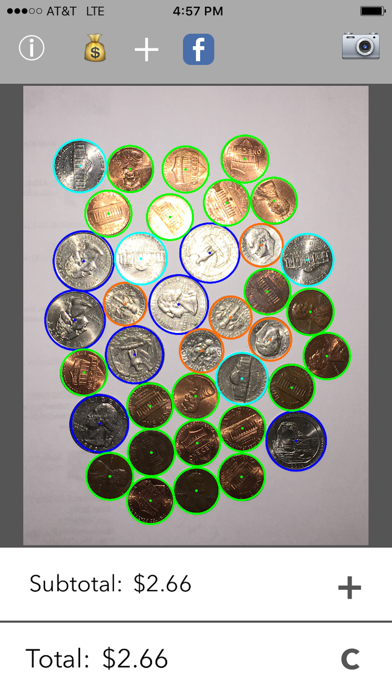 Screenshot #1 pour Photo Coin Counter (Photocoin)