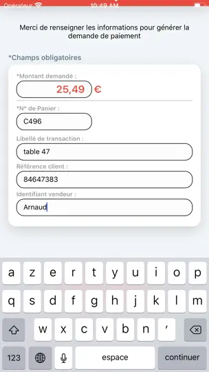 Capture d'écran de Chèque-Vacances Pro sur iPhone 3