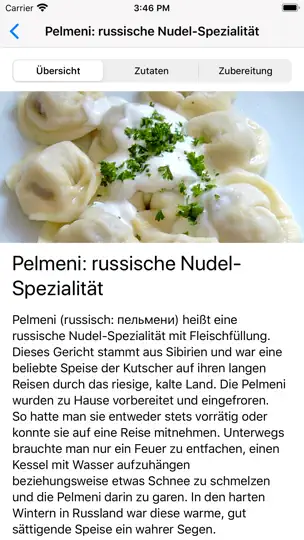 Screenshot von Russische Rezepte auf dem iPhone 2
