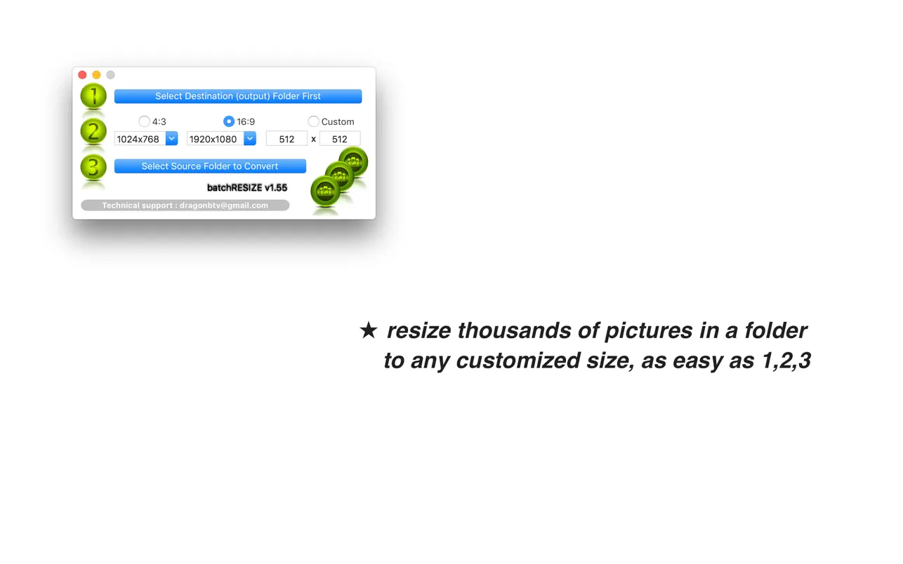#2. batchRESIZE (macOS) di: Jiulong Zhao