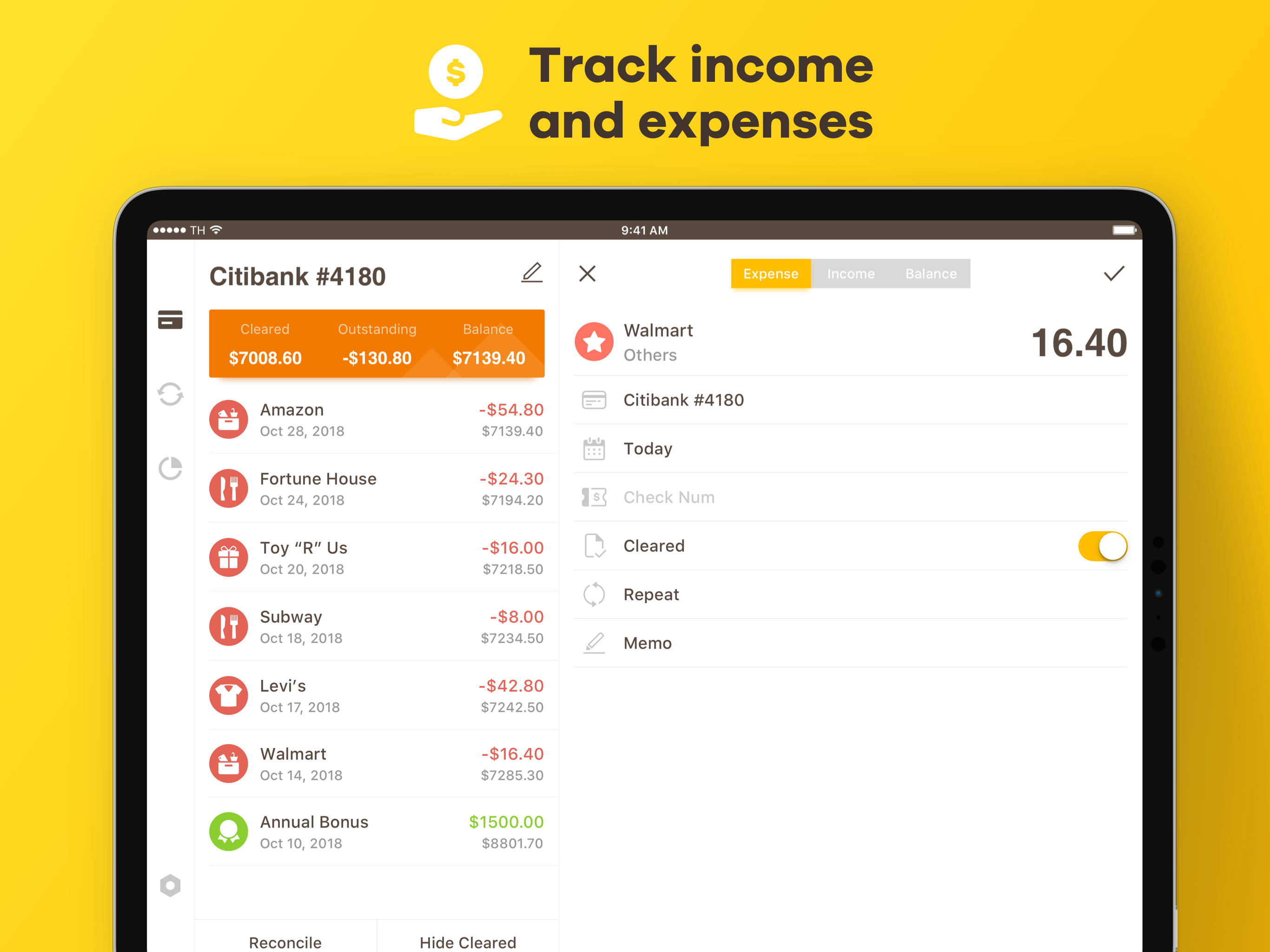 Checkbook - Account Tracker screenshot 7