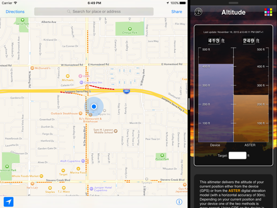 Altitude App iPad app afbeelding 3