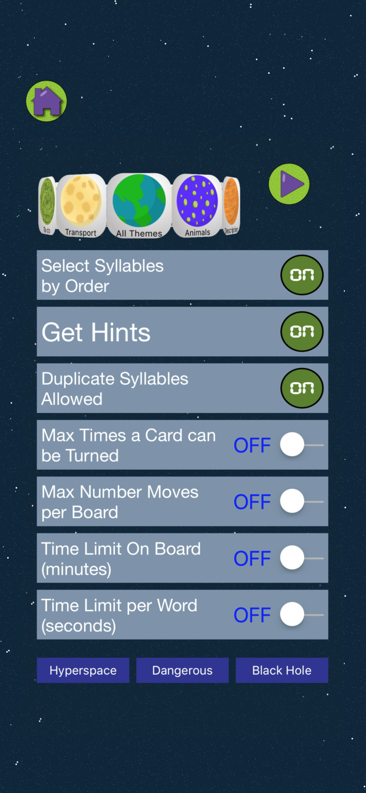 Syllable Word Search - School screenshot 6
