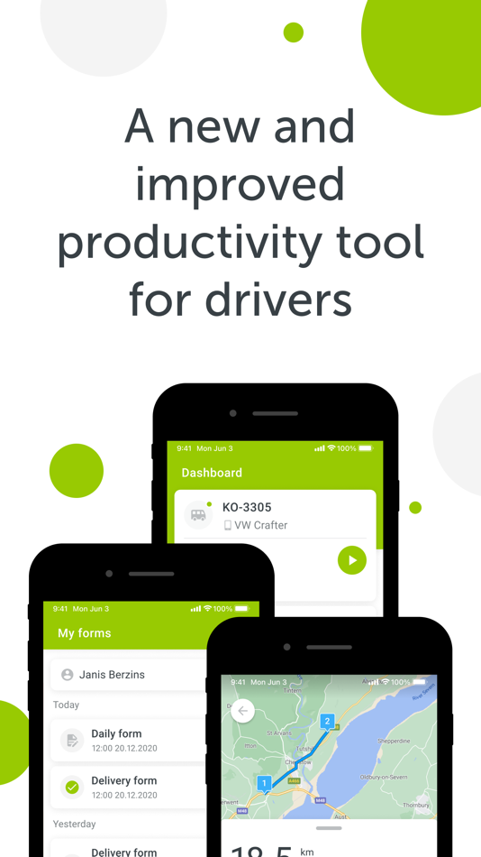 #1. Mapon Driver (iOS) De: Mapon SIA