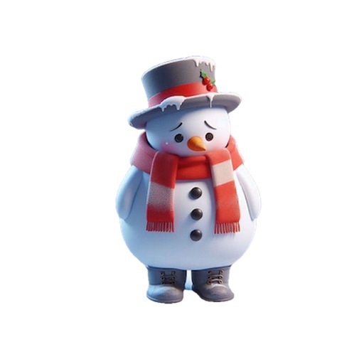 Sad Snowman Stickers