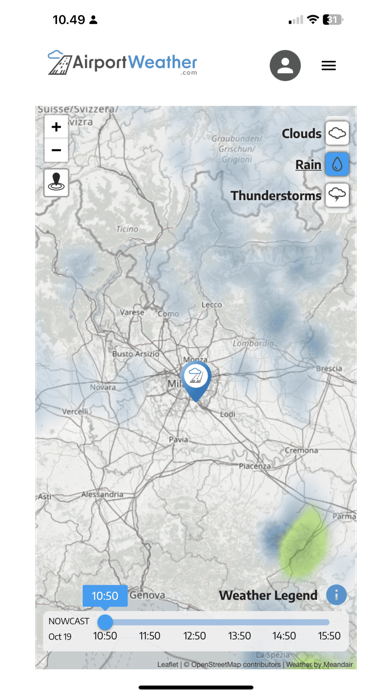 AirportWeather.com Screenshot