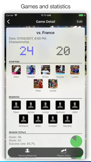 Screenshot von Assistant Coach Handball auf dem iPhone 5