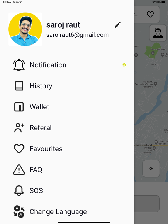 Screenshot #6 pour BAGGI: Online Ride