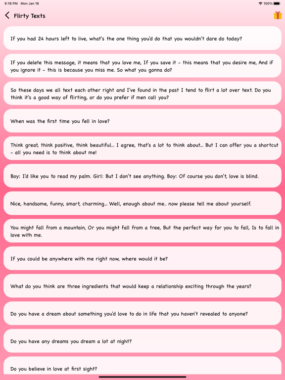 Screenshot #5 pour Best Flirty Texts