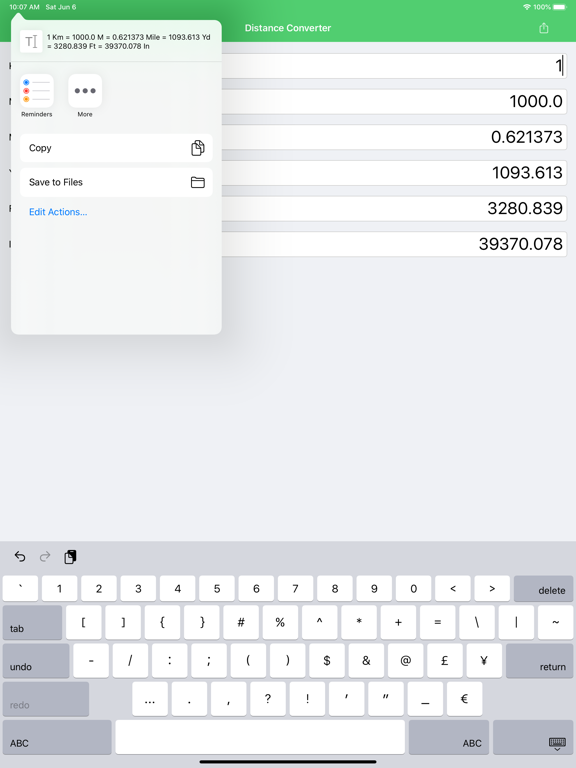 Screenshot #5 pour Distance Converter Km Mile Yd