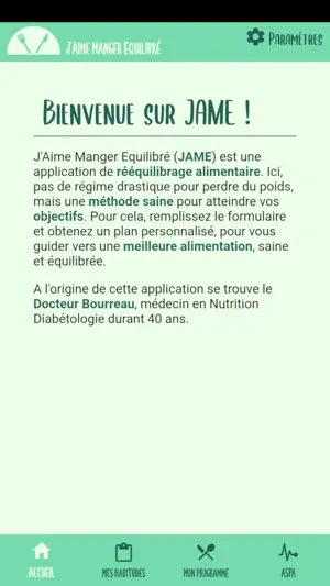 JAME - J'Aime Manger Equilibré screenshot 1