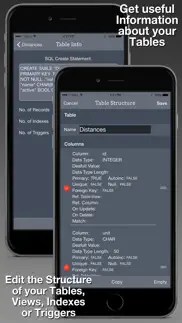 sqled - sql datenbank manager iphone bildschirmfoto 3