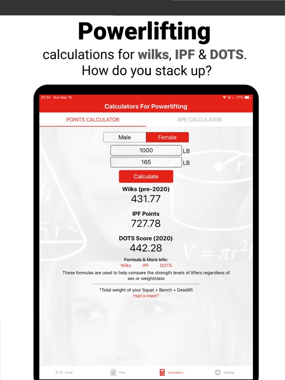 Bar Is Loaded - Gym Calculator iPad screenshot 8 - Health & Fitness app