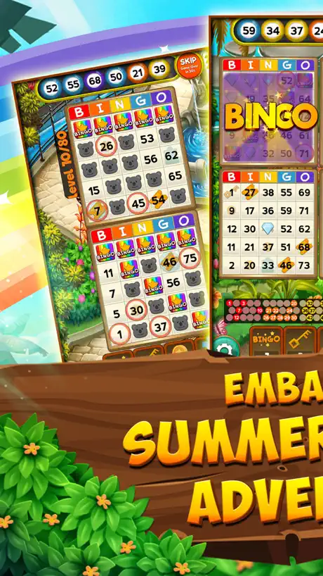 Bingo game Quest Summer Garden