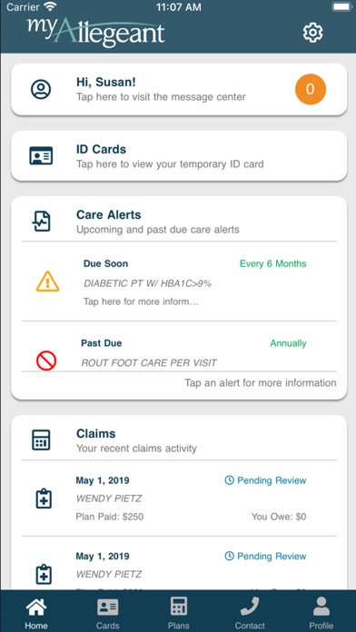 myAllegeant Screenshot