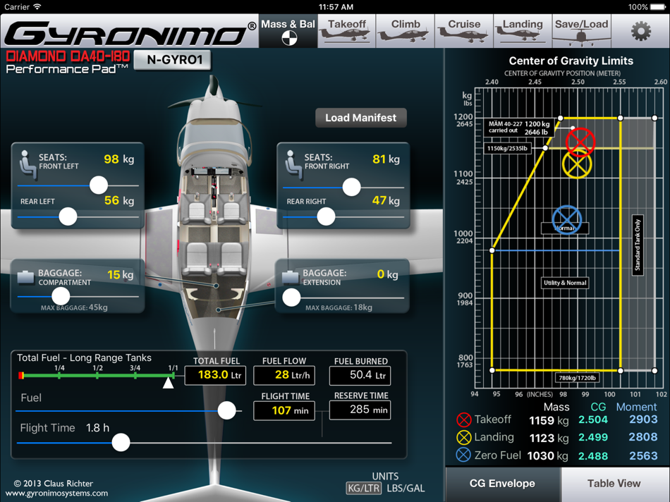 #1. DA40 180 (iOS) 由: Gyronimo, LLC