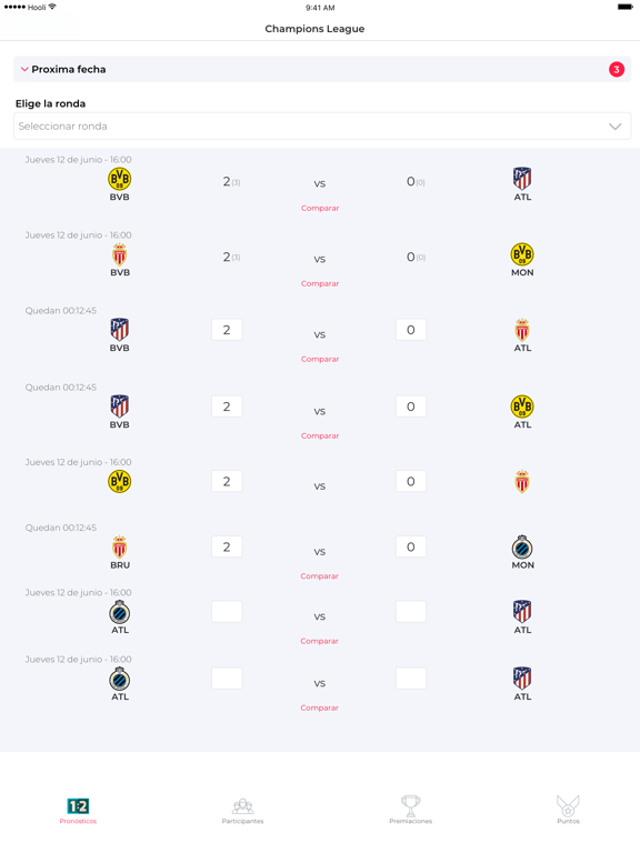 Pollaya iPad screenshot 3 - Sports app
