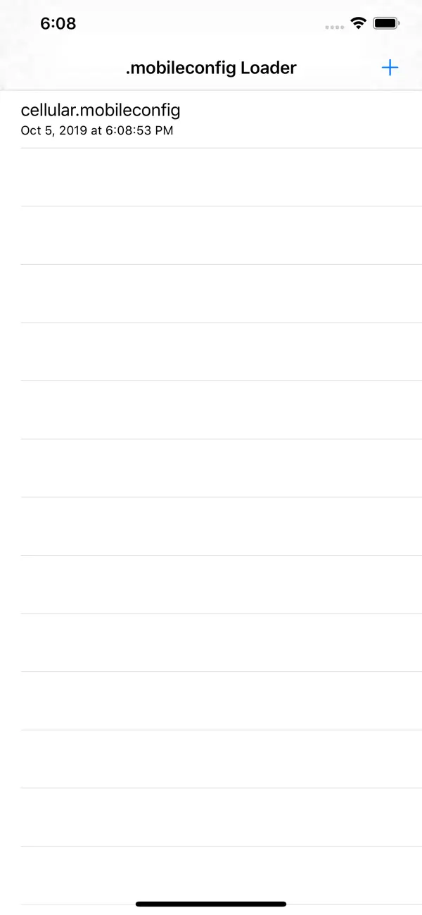 Screenshot #1 pour .mobileconfig Loader