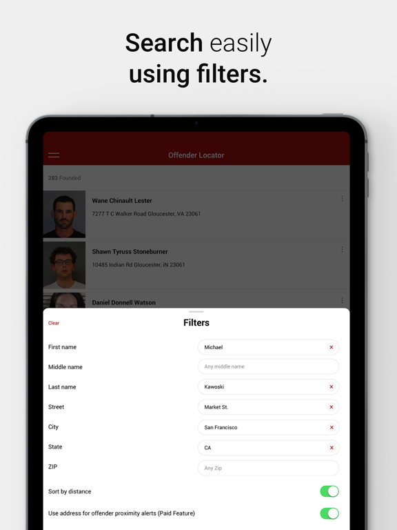 Offender Locator: Find & Watch iPad screenshot 4