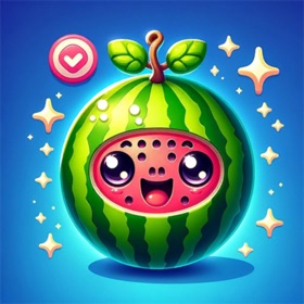 Snímky obrazovky (6) Fruit Merge: Melon Drop Stack
