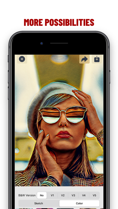 Photo to AI Art Sketch Cartoon Screenshot