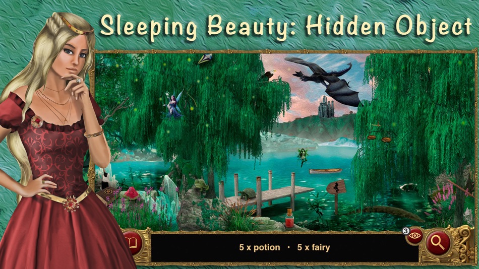#7. Hidden Object: Sleeping Beauty (iOS) 由: Crisp App Studio