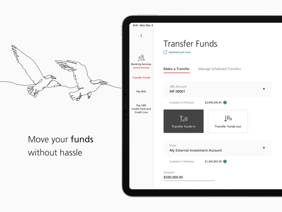 UBS Wealth Management iPad screenshot 5 - Finance app