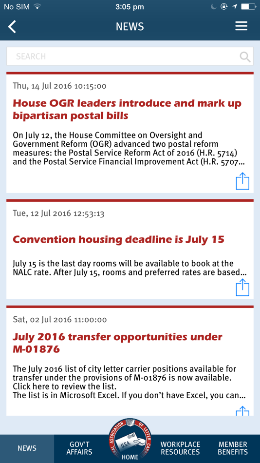 #3. NALC Member App (iOS) 来自: National Association of Letter Carriers