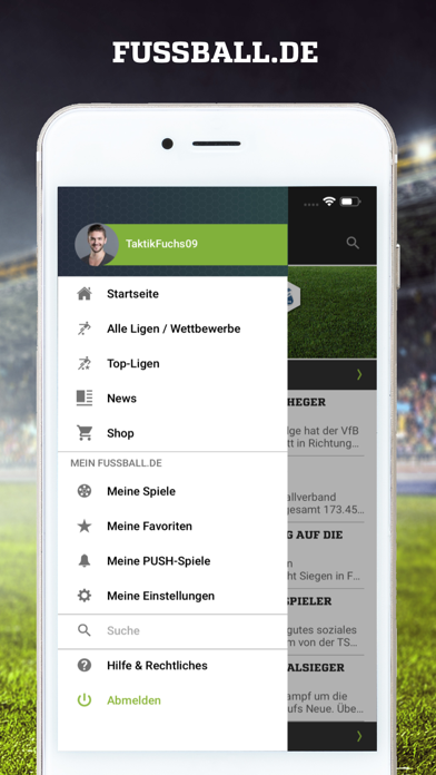 Screenshot #1 pour FUSSBALL.DE