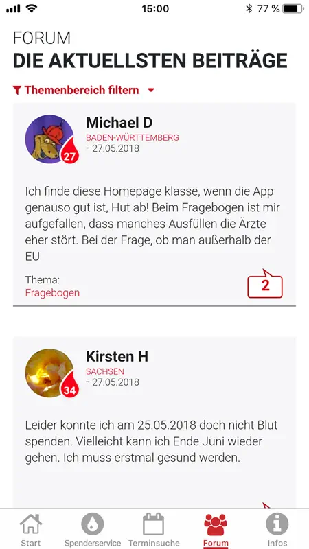 Blutspende screenshot 6 of 10