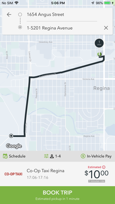 CO-OP TAXI REGINA screenshot
