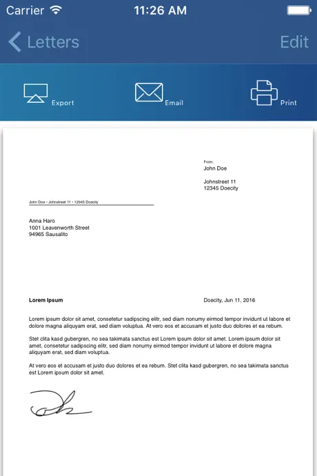 Write a letter