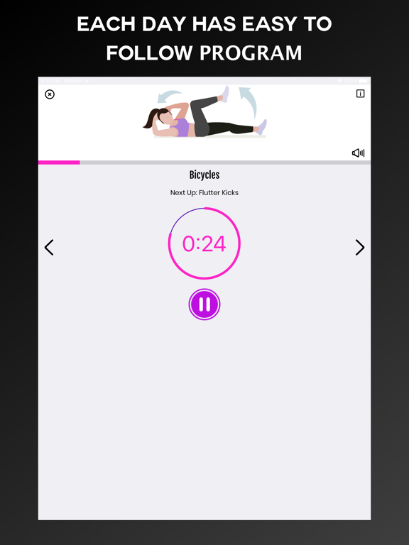 Abs Smash - Daily Core Workout iPad screenshot 4 - Health & Fitness app