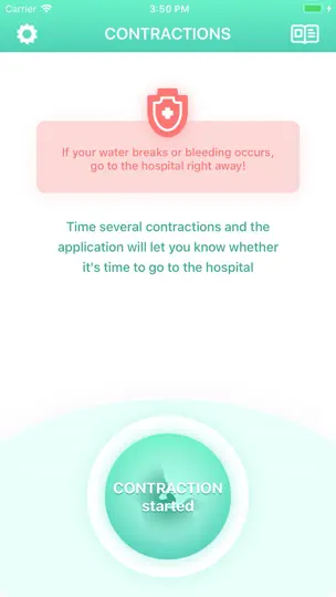 Contraction Timer & Counter 9m iPhone Screenshot 2