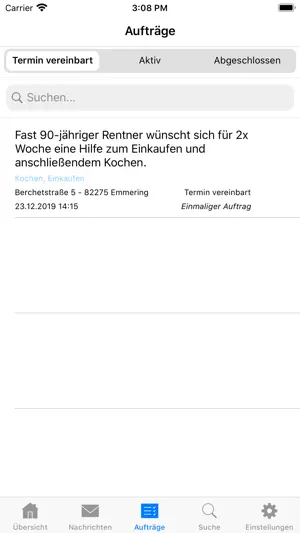 Helferportal für Anbietende screenshot 3