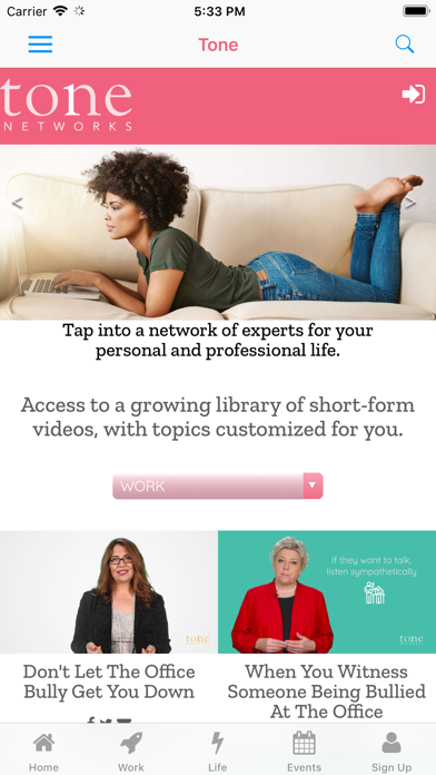 Screenshot #1 pour Tone Networks:Advice On Demand