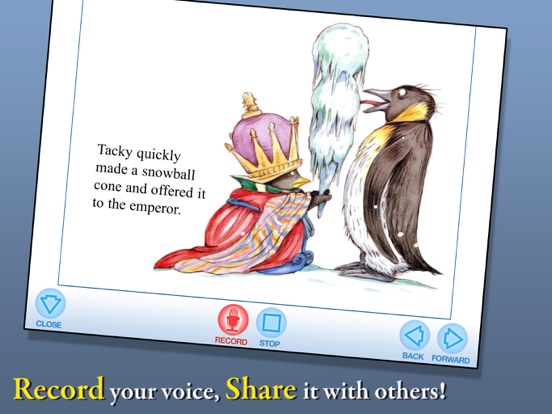 Tacky and the Emperor iPad screenshot 4 - Book app