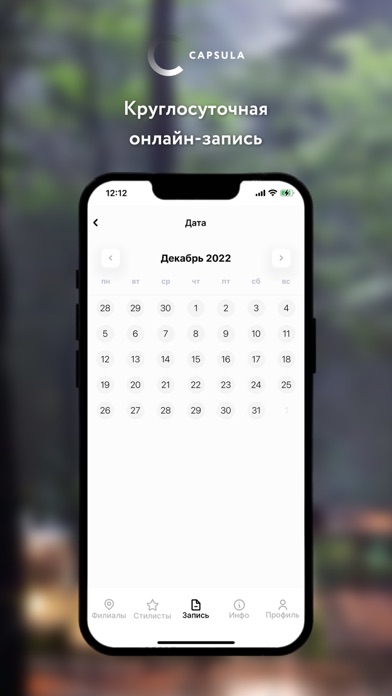 CAPSULAhair App Screenshot