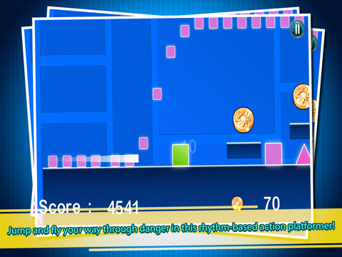 Square Run: Cyberpunk Jump iPad screenshot