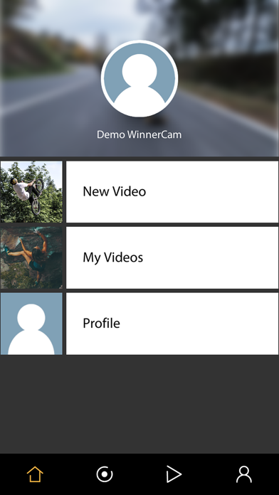 WinnerCam app screenshot